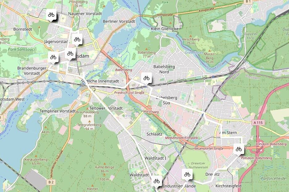 voraussichtliche Route des Ride of Silence