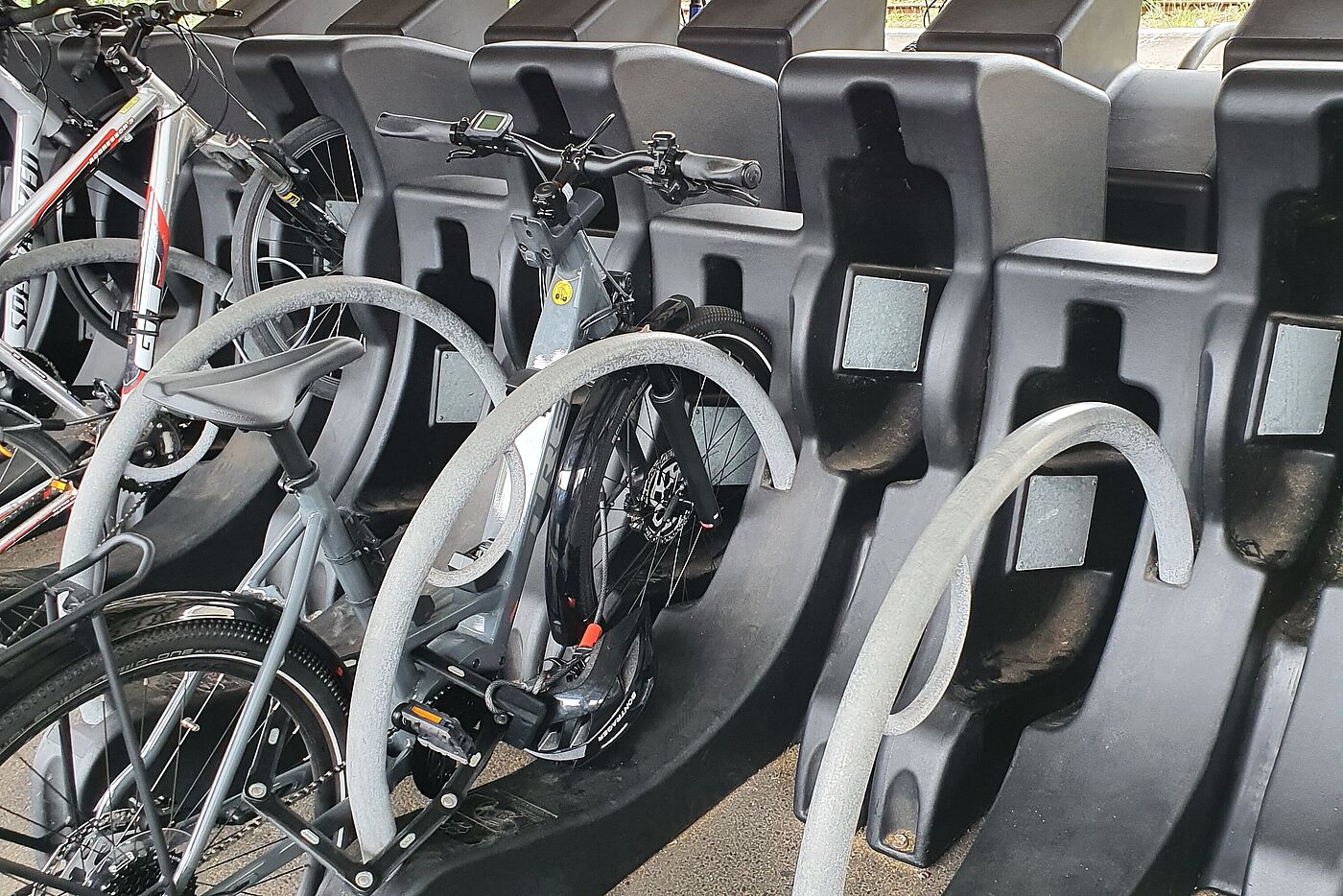 Fahrradsteänder in Hastings