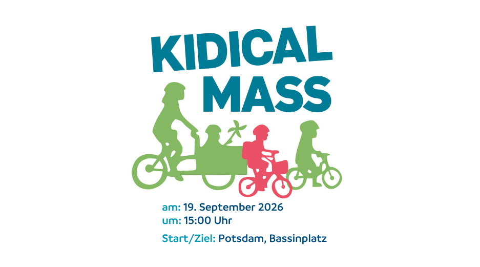 Demoaufruf zur Familiendemo Kidical Mass September 2026