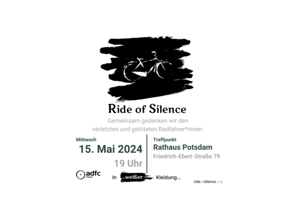 Demoankündigung zur Ride of Silence