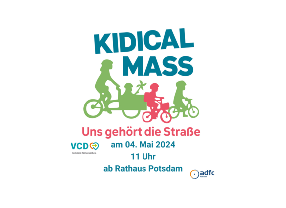 Demoaufruf zur Kidical Mass in Potsdam