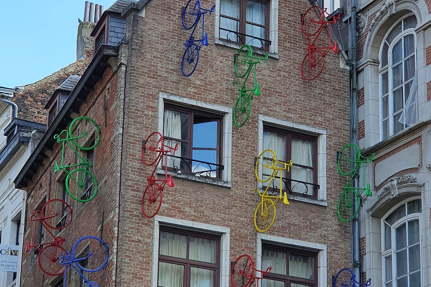 Fahrradsteänder in Brüssel