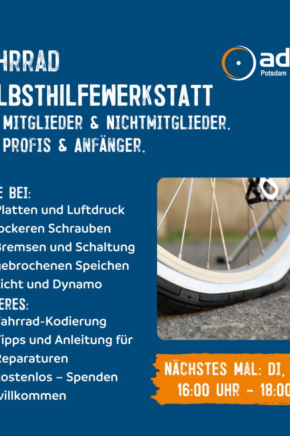 Tag 20 Was geht in der Selbsthilfewerkstatt