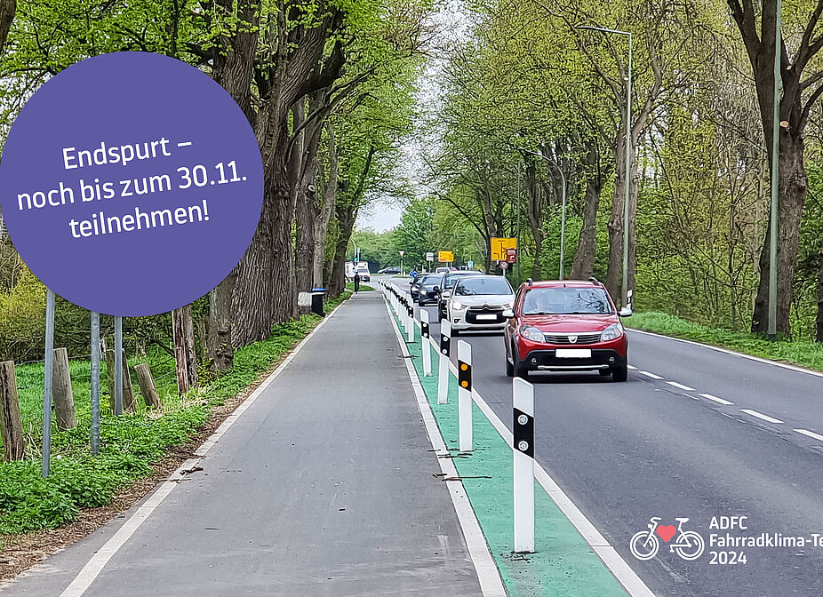 Radwege okay? Noch bis 30. November abstimmen beim ADFC-Fahrradklima-Test Radwege okay? Noch bis 30. November abstimmen beim ADFC-Fahrradklima-Test