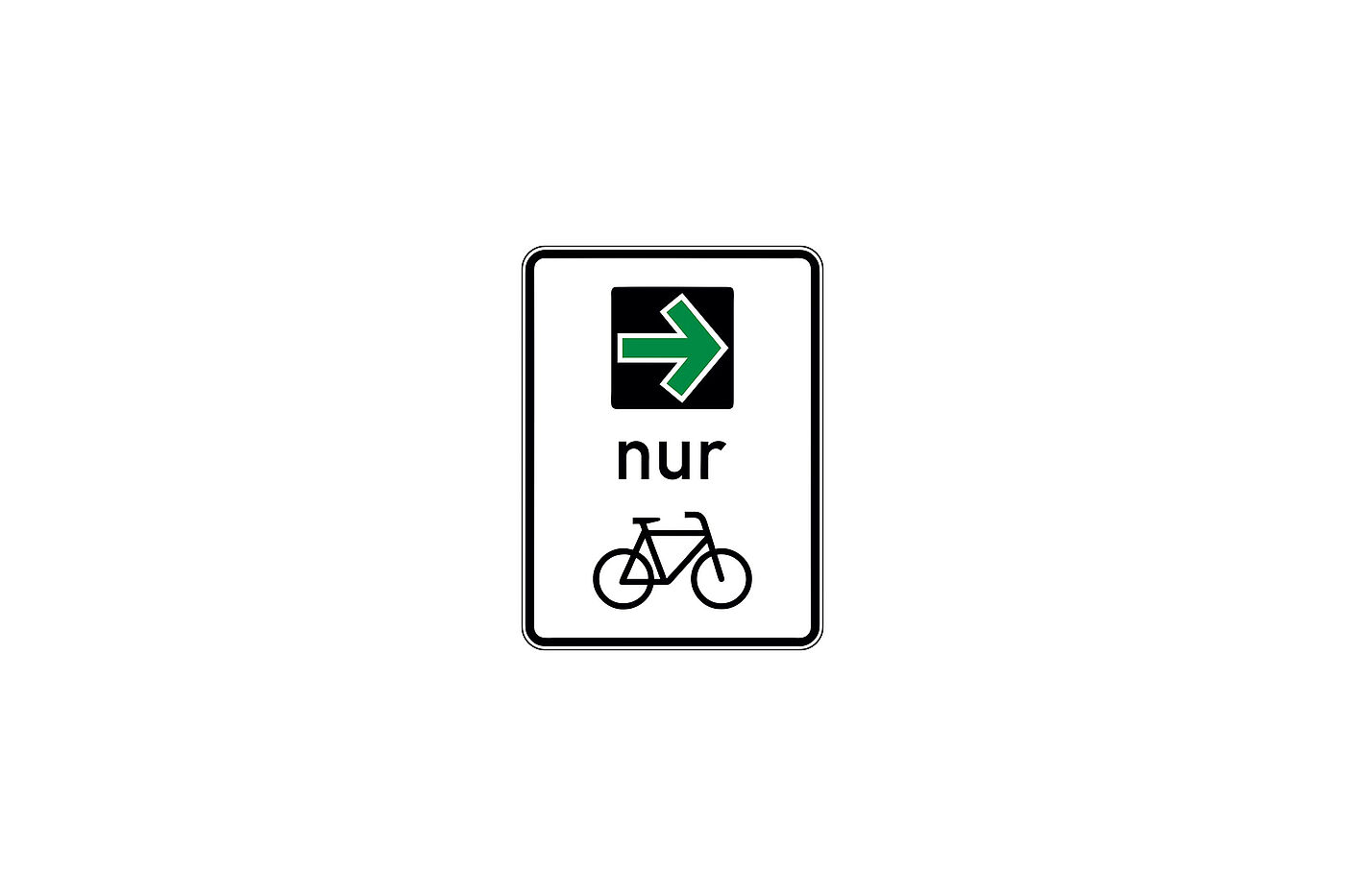 Zeichen 721 – Grünpfeil für Radverkehr